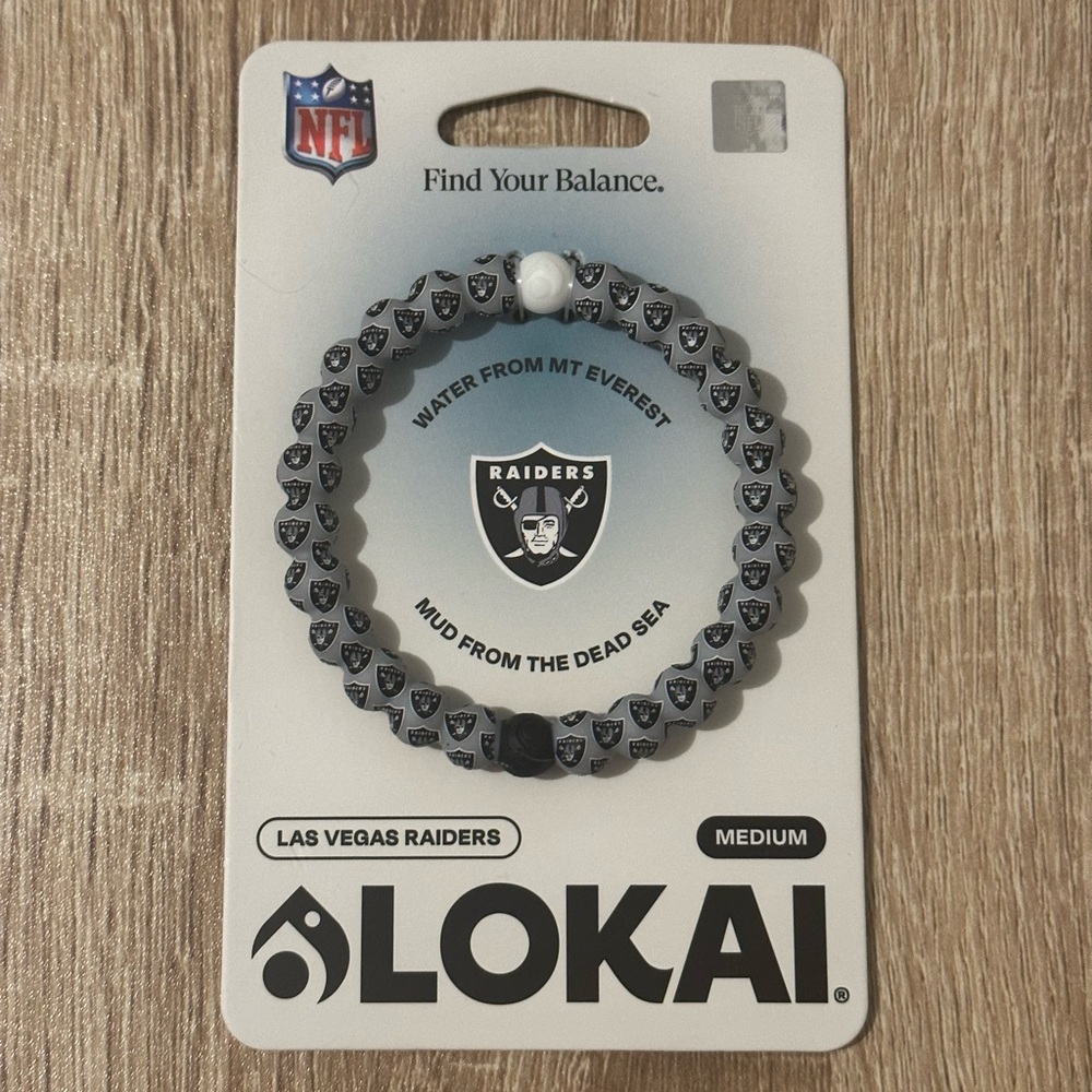 Las Vegas Raiders Lokai Bracelet Size Medium